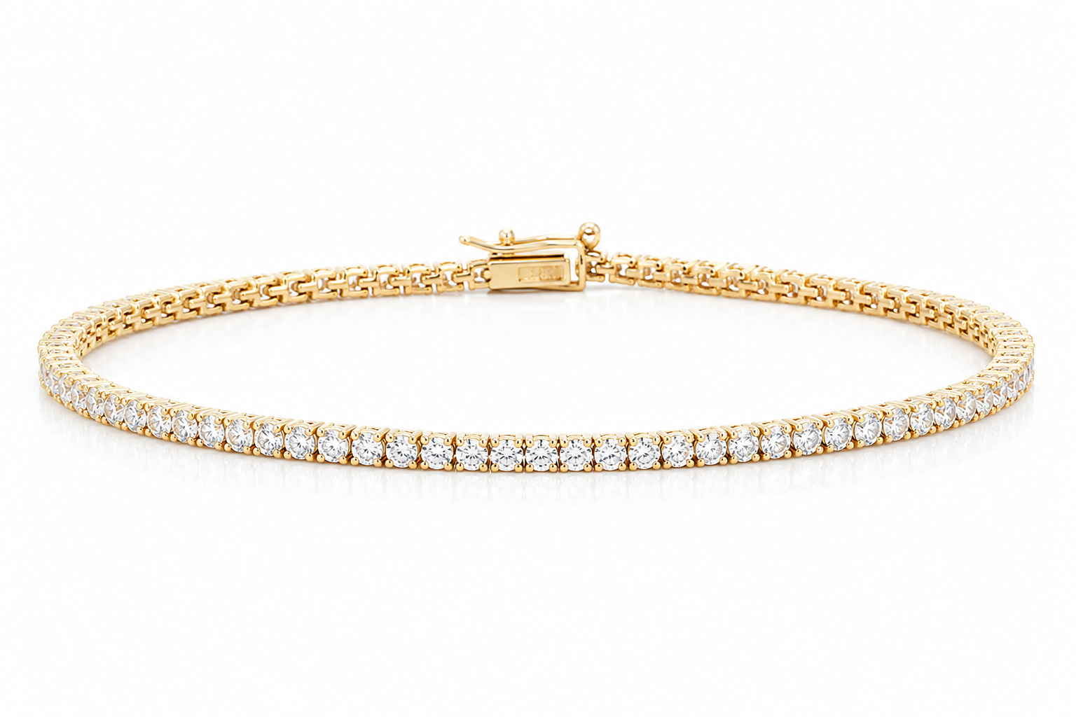 Classic Tennis Bracelet 3mm (Gold)