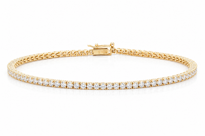 Classic Tennis Bracelet 3mm (Gold)