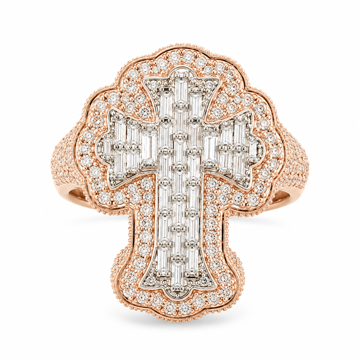 Baguette Cross Ring