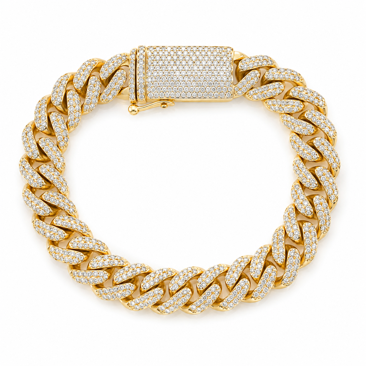 Iced Cuban Bracelet (Gold)
