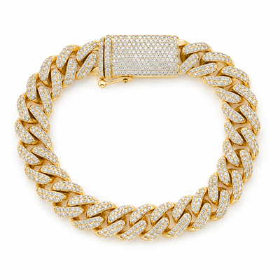 Iced Cuban Bracelet (Gold)